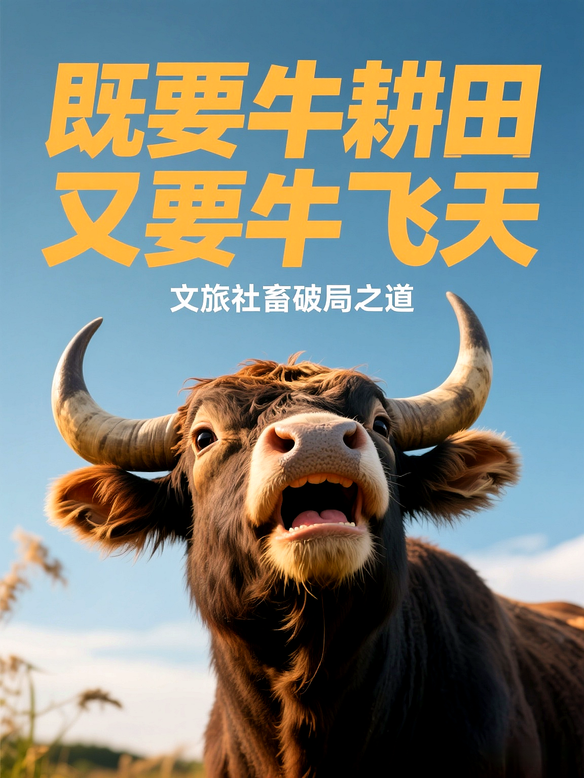 既要牛耕田，又要牛飞天。在矛盾中制造文旅爆款