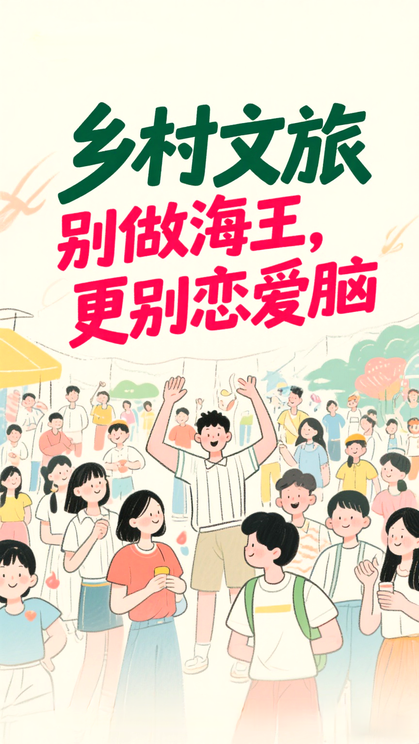 乡村文旅，别做海王，更别恋爱脑。